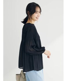 Green Parks マジョリカプリーツブラウス