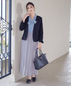 Tiaclasse L 【ダブルクロス・洗える】カラーレスジャケット