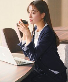 Tiaclasse L 【ダブルクロス・洗える】カラーレスジャケット