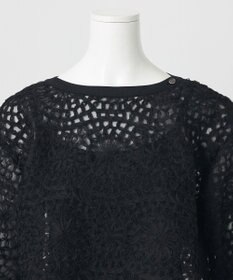 23区 【GOLD LABEL】オーガンジーテープエンブロイダリー ブラウス