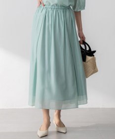 23区 【WEB&一部店舗限定/洗える】ライトシアーミクスチャー スカート