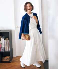 UNFILO マイビューティニット バイカラー カーディガン