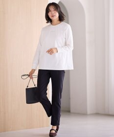 ANY L 【洗濯機可/ウエストゴム/ストレッチ/裏起毛】エブリデイベーシックデイリーパンツ