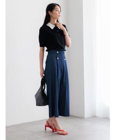 Te chichi ハーフスリーブニットポロ