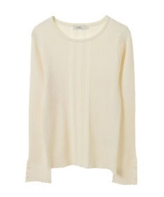 earth music&ecology パール＆ビジュースリーブプルオーバー