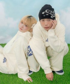 WEGO 【ユニセックス着用ITEM】ハートモチーフプルパーカー