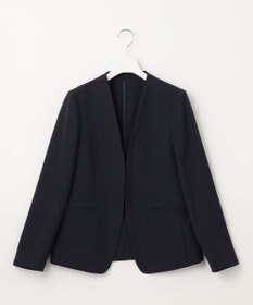 23区 【セットアップ対応/洗える】ドライツイル ノーカラー ジャケット