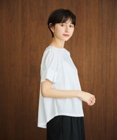 #Newans 【乾燥機可能/接触冷感】タックスリーブカットソー