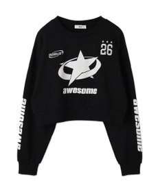 WEGO スターナンバリングショートスウェット