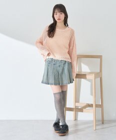 earth music&ecology フリルニットタンクトップ