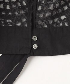 23区 【GOLD LABEL】オーガンジーテープエンブロイダリー ブラウス