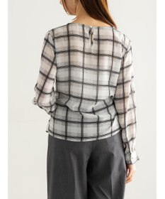 Te chichi ウエストリボンシアーチェックブラウス