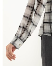 Te chichi ウエストリボンシアーチェックブラウス