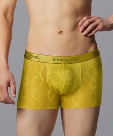 WACOAL MEN ボクサーパンツ【レースボクサー】フロント快適グラマラス 通気性 フリーなカッティング(裾部分) 前閉じ レース 下着 GT3341 /ブロス バイ ワコールメン