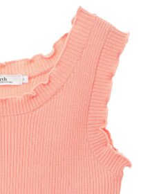 earth music&ecology フリルニットタンクトップ