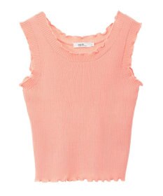 earth music&ecology フリルニットタンクトップ