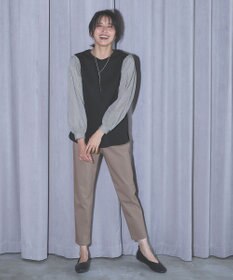 ANY L 【洗濯機可】着映えるシャーリングトップス