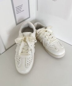 WEGO ドット柄レースローカットスニーカー
