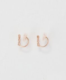 Phoebe 【K10】ストーンバーイヤリング　ローズゴールド