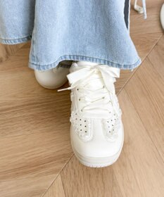 WEGO ドット柄レースローカットスニーカー