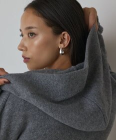 GRACE CONTINENTAL ウールフードニットカーディガン