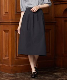 J.PRESS LADIES 【洗える】SOLO ECOタフタ タック スカート