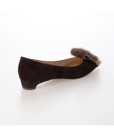 MODE ET JACOMO <MODE ET JACOMO>コンビファー付きフラットパンプス