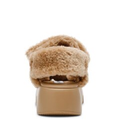 STEVE MADDEN BONKERS-F ファー厚底サンダル