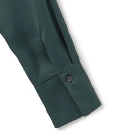 ICB 【WEB限定・洗える】 ドレープサテン ボウタイブラウス