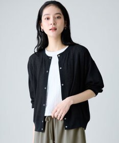 ANY シアーワッフルカーディガン