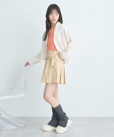 earth music&ecology フリルニットタンクトップ