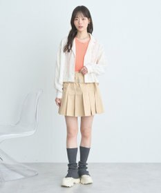 earth music&ecology フリルニットタンクトップ