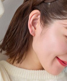 Phoebe 【K10】ストーンバーイヤリング　ローズゴールド