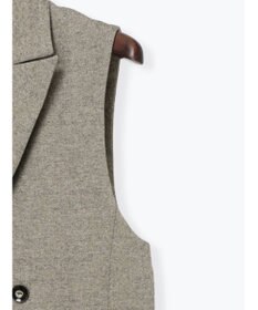 Te chichi 【泉 里香さん着用・Oggi.jp10/23掲載】ツイードロングジレ（セットアップ可）