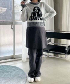 WEGO フラッフィーグラフィックちびニット