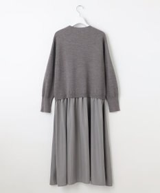 自由区 【カタログ掲載】ウールミラノ異素材 ワンピース