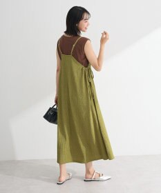 Green Parks 表面感脇リボンキャミワンピース