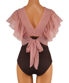 San-ai Resort（三愛水着楽園） フリルスリーブノンワイヤービキニ　9M　【San-ai Resort（サンアイリゾート）】