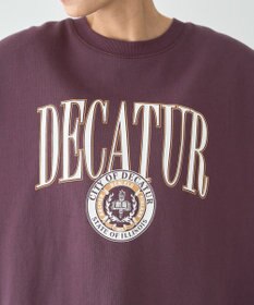 AMERICAN HOLIC カレッジロゴクラックプリント裏毛プルオーバー