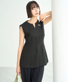 UNFILO L 【VERY×UNFILOコラボ】BEAUTY FORM JERSEY+ ペプラムジレ