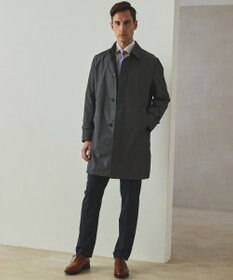GOTAIRIKU ダウンライナー装着可【半裏仕様】メランジシャンブレー ステンカラースプリングコート
