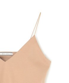 BEIGE， 【洗える・Precious 7月号掲載】ABELIA / コットンVラインカップ付きキャミソール