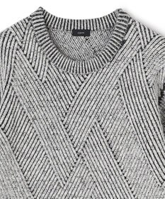 JOSEPH HOMME ビッグジオメトリージャガード　クルーネック