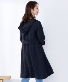 Tiaclasse 【洗える】バックベルトフーデットコート