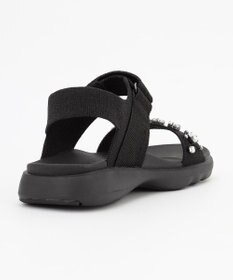 steppi 【洗える】ビジュー付 スポーツサンダル