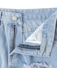 WEGO 【S～Lサイズ】ヘビークラッシュデニムパンツ