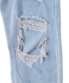 WEGO 【S～Lサイズ】ヘビークラッシュデニムパンツ