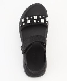 steppi 【洗える】ビジュー付 スポーツサンダル