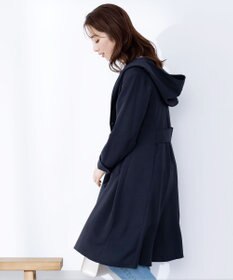 Tiaclasse 【洗える】バックベルトフーデットコート