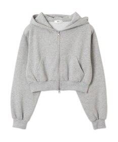 WEGO 【あったか】裏起毛Wジップショートパーカー